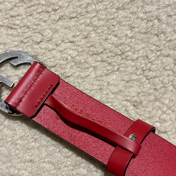 Gucci belt red calfskin belt various sizes - Picture 5 of 9